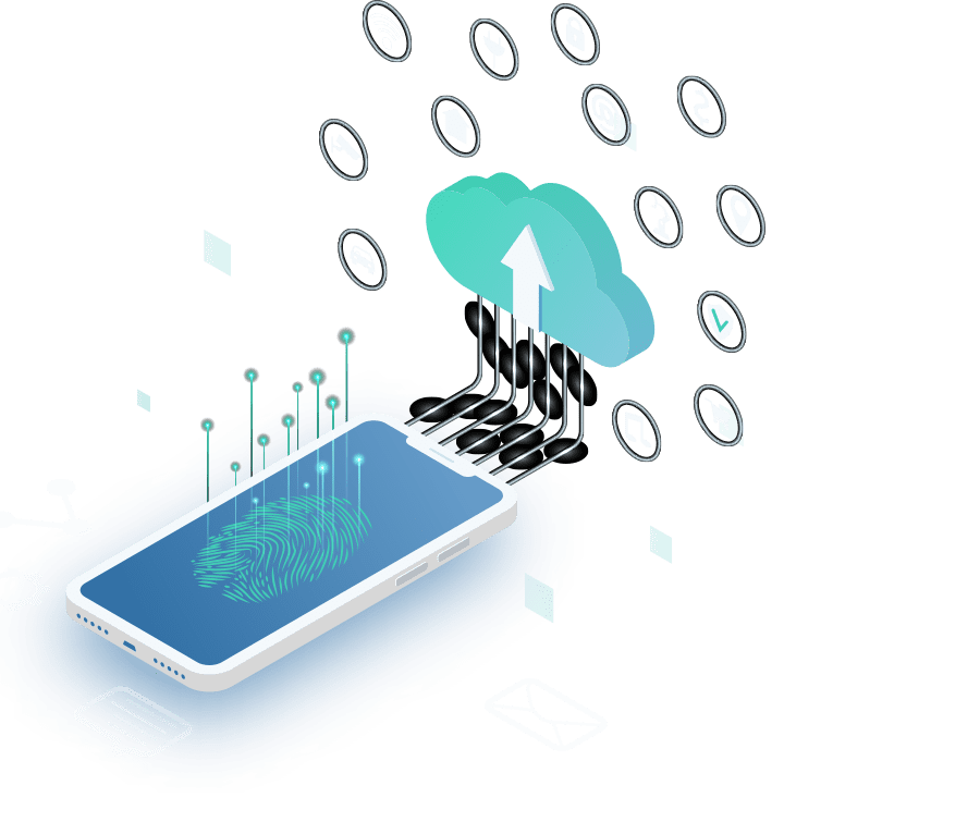 Mobile Phone Security, Mobile Cybersecurity, Cybersecurity Concept Art, VOIP Services, Mobile VoIP